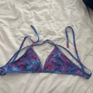 Jolyn Clothing Vibrant Bikini Top in Blue and Purple